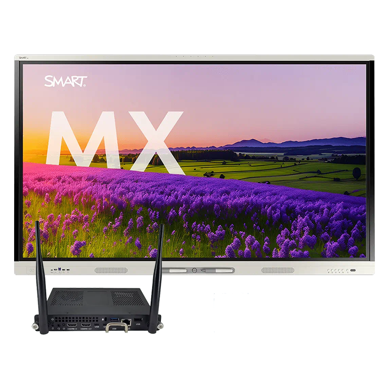 Інтерактивна панель SMART Board MX(V5) 75" (SBID-MX275-V5), комп. модуль PCM11-2 (i7 11Gen/8/256/W11Pro) (UGK-PCM11-i7v), настінне кріплення